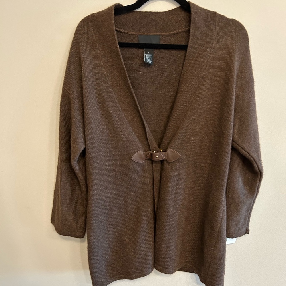 Cynthia Rowley Angora Wool Blend Open Front Sweater